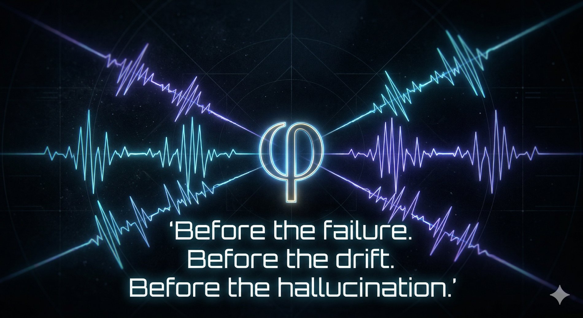 Coherence waveform — catching the turn before the failure, before the drift, before the hallucination